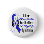 ALS Ribbon Hero in My Life My Best Friend Button
