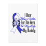 ALS Ribbon Hero in My Life My Daddy Post Cards