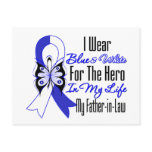 ALS Ribbon Hero in My Life My Father in Law Postcards
