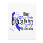ALS Ribbon Hero in My Life My Father in Law Postcard