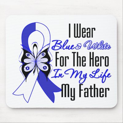 ALS Ribbon Hero in My Life My Father Mouse Mats by giftsforawareness