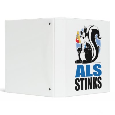 ALS Stinks Vinyl Binders by fightcancertees