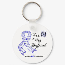 ALS Support For My Boyfriend keychains by giftsforawareness ALS Support For My Boyfriend keychains