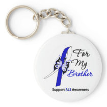 ALS Support For My Brother Keychain