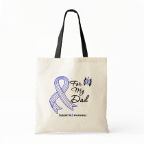 ALS Support For My Dad Canvas Bags