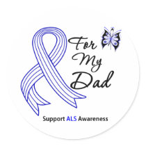ALS Support For My Dad Sticker