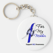 ALS Support For My Mother Key Chains