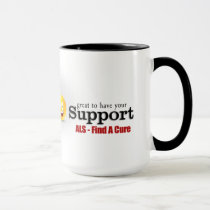 als, support, awareness, baseball, sports, disease, cup, mug, Krus med brugerdefineret grafisk design