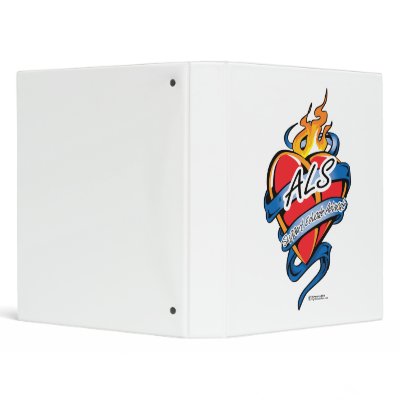 ALS Tattoo Heart Binders by fightcancertees