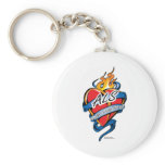 ALS Tattoo Heart Keychains