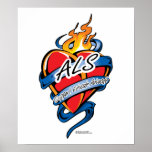 ALS Tattoo Heart posters