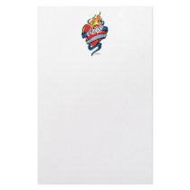 ALS Tattoo Heart Stationery