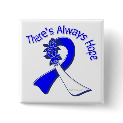ALS There's Always Hope Floral Pinback Buttons by giftsforawareness