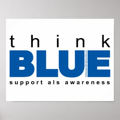 ALS Think Blue Print by fightcancertees