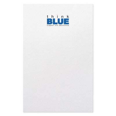 ALS Think Blue Customized Stationery by fightcancertees