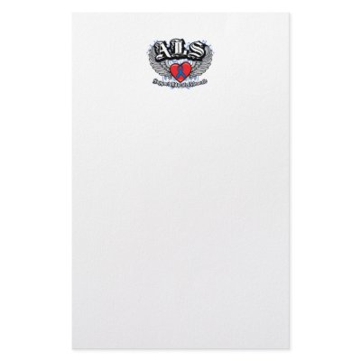 ALS Wings Personalized Stationery by fightcancertees