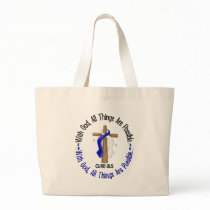 ALS With God Cross Tote Bags