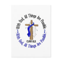 ALS With God Cross Post Cards