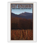 Alsace - Castle Koenigsbourg and vineyard Cards