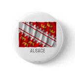 Alsace waving flag with name buttons