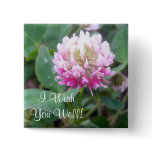 Alsike Clover Blossom 1 Button