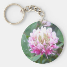 Alsike Clover Blossom 1 Key Chain