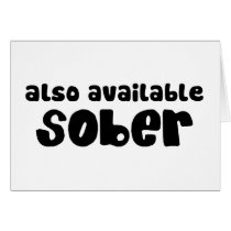 Also Available Sober cards