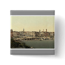 Alster Arcade, Hamburg, Germany rare Photochrom Pin