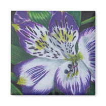 Alstroemeria Fridge Magnet