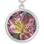 Alstroemeria Peruvian Lily flower necklace