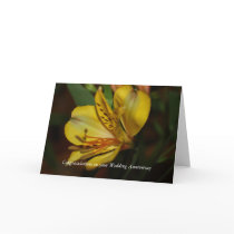 Alstroemeria  Wedding Anniversary Card