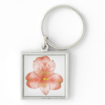 Alstromeria Flower Keychain