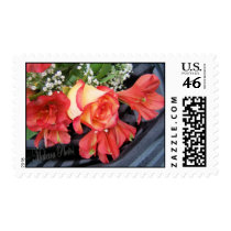 Alstromeria-rose Stamp