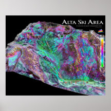 Alta Ski Area 3dSkiMaps Poster