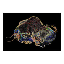 Altamira Bison in Psychedelivision posters