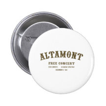 Altamont Free Concert Button
