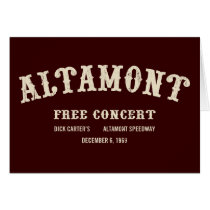 altamont free concert greeting cards