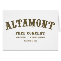 Altamont Free Concert cards