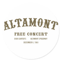 Altamont Free Concert stickers by strk3 Altamont Free Concert stickers