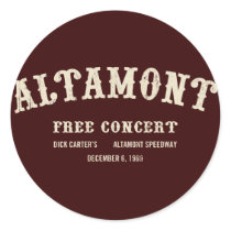 altamont free concert stickers
