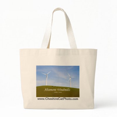 Altamont Windmills California Products Canvas Bags by cheshirkat