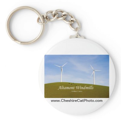 Altamont Windmills California Products Key Chain by cheshirkat