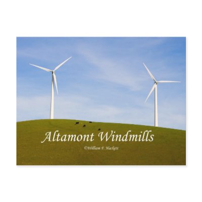 Altamont Windmills California Products Post Card by cheshirkat