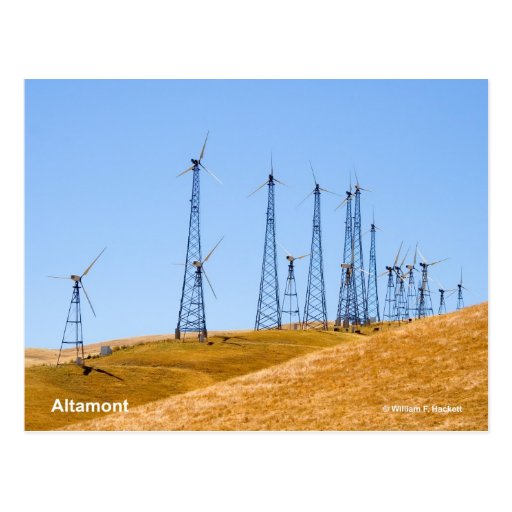 Altamont Windmills California Products Postcards