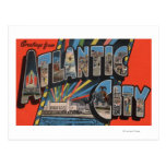 Altantic City, New Jersey - Large Letter Postcard