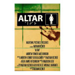 The theatrical release poster for the short film Altar, directed by Nathan Bezner and released by Nightowl Pictures. Altar (2008) Theatrical Poster