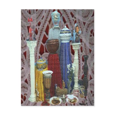 ALTAR IFA YORUBA POST CARD by AFROFUSION