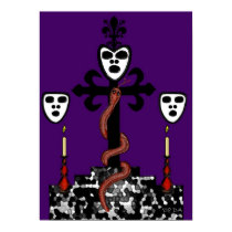 Altar Image for Baron Samedi and the Guede posters by voodoomama Altar Image for Baron Samedi and the Guede posters