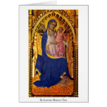 Altar Monte Oliveto Middle Panel: Madonna Greeting Card