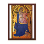 Altar Monte Oliveto Middle Panel: Madonna Post Card